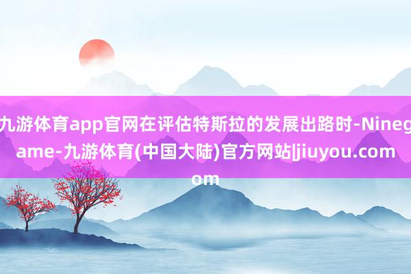 九游体育app官网在评估特斯拉的发展出路时-Ninegame-九游体育(中国大陆)官方网站|jiuyou.com